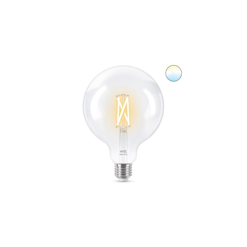 LED Dimbar glödlampa FILAMENT G125 E27/7W/230V 2700-6500K CRI 90 Wi-Fi - WiZ
