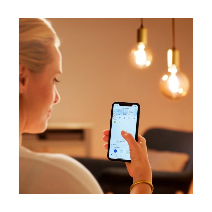 LED Dimbar glödlampa FILAMENT G95 E27/6,7W/230V 2700-6500K CRI 90 Wi-Fi - WiZ