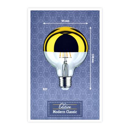 LED Dimbar glödlampa med sfärisk spegelkåpa E27/6,5W/230V - Paulmann 28675