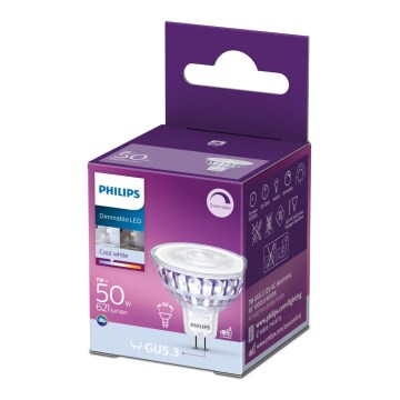 LED Dimbar glödlampa Philips GU5,3/7W/12V 4000K