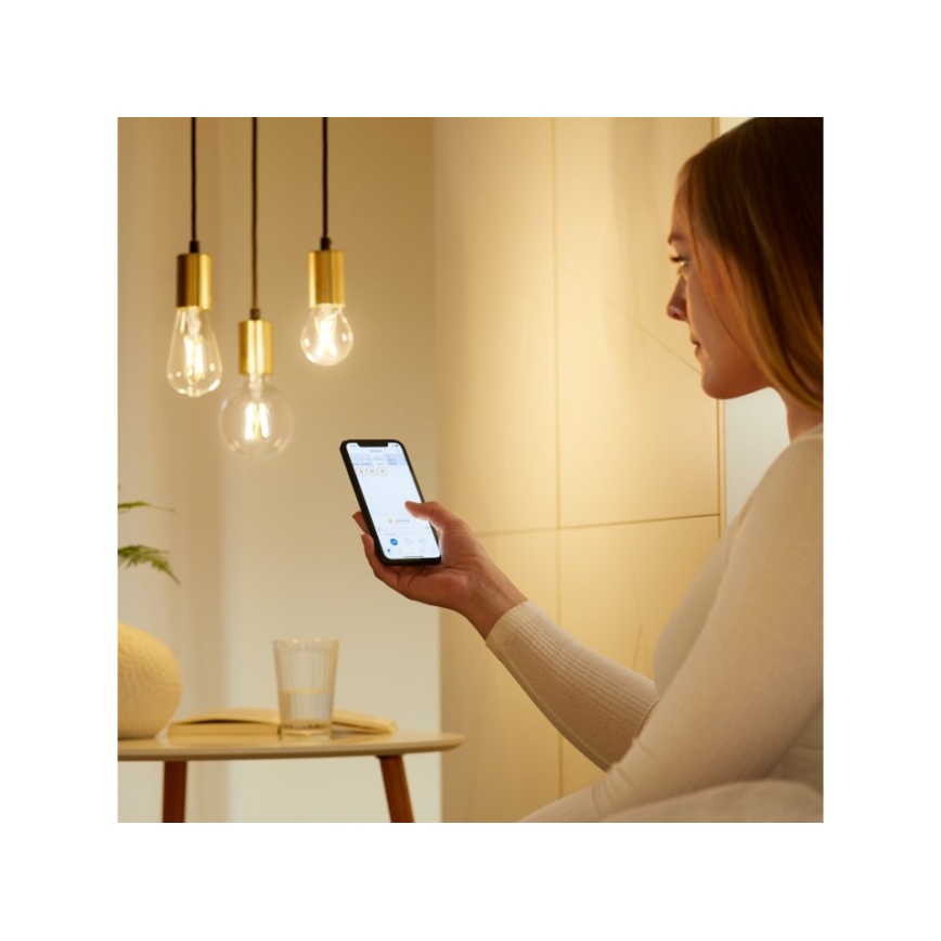 LED Dimbar glödlampa FILAMENT ST64 E27/6,7W/230V 2700-6500K CRI 90 Wi-Fi - WiZ