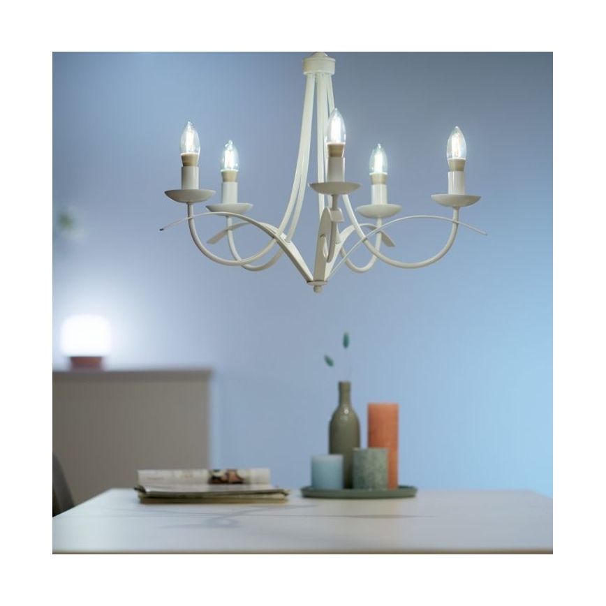 LED Dimbar glödlampa VINTAGE FILAMENT C35 E14/4,9W/230V 2000-5000K CRI 90 Wi-Fi - WiZ