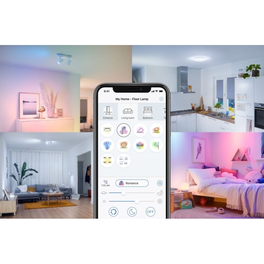 LED Dimbar glödlampa VINTAGE FILAMENT C35 E14/4,9W/230V 2000-5000K CRI 90 Wi-Fi - WiZ