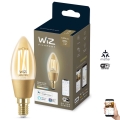 LED Dimbar glödlampa VINTAGE FILAMENT C35 E14/4,9W/230V 2000-5000K CRI 90 Wi-Fi - WiZ