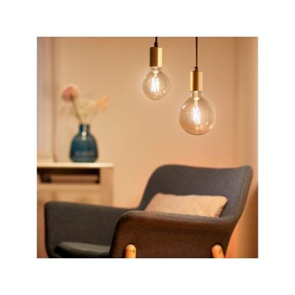 LED Dimbar glödlampa VINTAGE FILAMENT G125 E27/6,7W/230V 2000-5000K CRI 90 Wi-Fi - WiZ