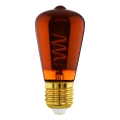 LED-dimbar glödlampa VINTAGE ST48 E27/4W/230V 2000K röd - Eglo 110199