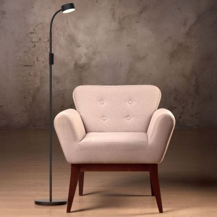 LED Ljusreglerad beröring golvlampa BRUNO LED/3W/230V 3000/4000/6500K svart