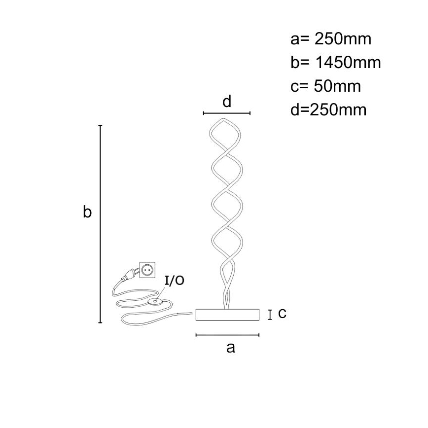 LED Dimbar golvlampa LED/90W/230V 3000-6500K + fjärrkontroll