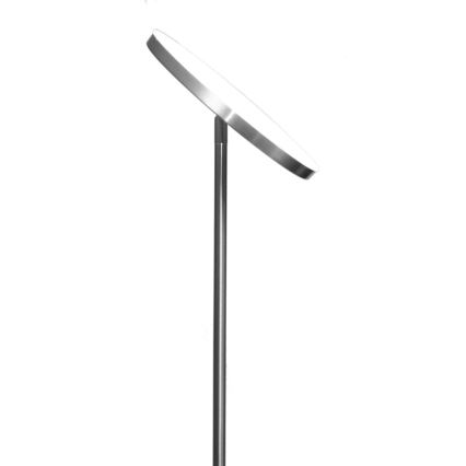 LED dimbar golvlampa NORA LED/25W/230V 2200/3000/4000K + LED/5W 3000K matt krom + fjärrkontroll