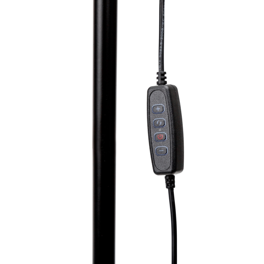 LED Dimbar golvlampa SIGNUS LED/10W/230V 3000/4500/6500K svart