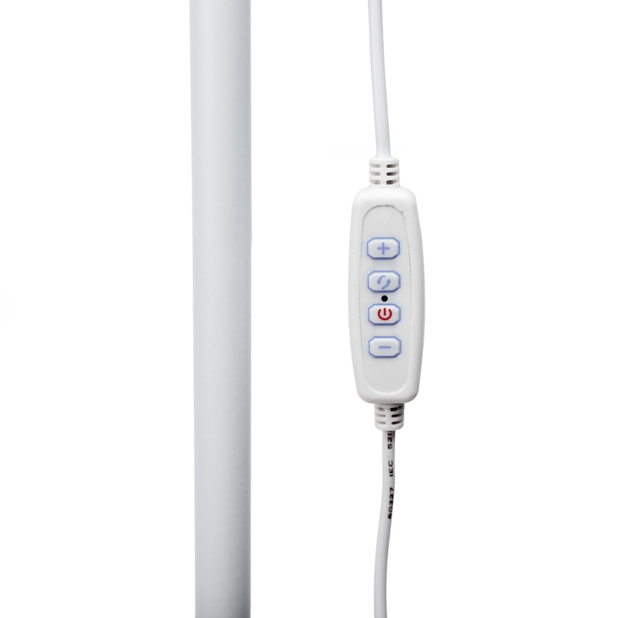 LED Dimbar golvlampa SIGNUS LED/10W/230V 3000/4500/6500K vit