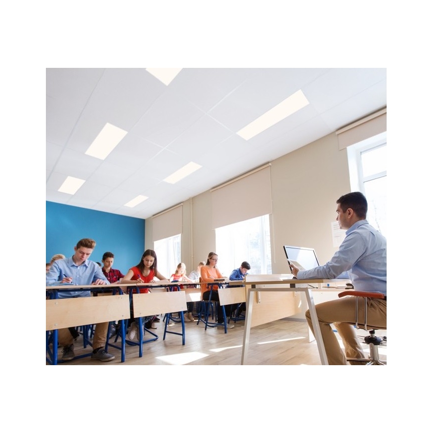 LED dimbar infälld panel CAPRI LED/25/36/40W/230V 3000/4000/5700K UGR<19 IP44 30x120 cm