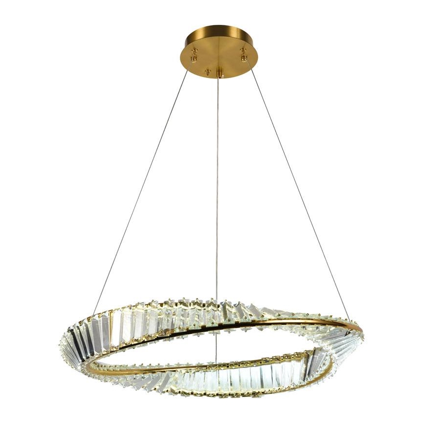 LED Dimbart kristallkrona på kabel LED/40W/230V 3000-6500K + fjärrkontroll