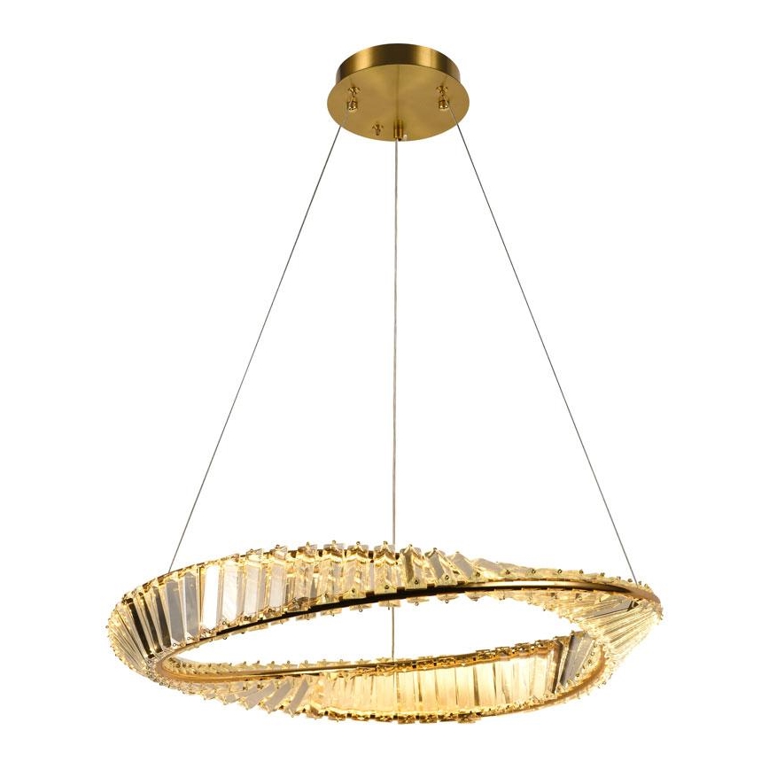 LED Dimbart kristallkrona på kabel LED/40W/230V 3000-6500K + fjärrkontroll