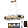 LED Dimbar kristallkrona på kabel LED/45W/230V 3000-6500K + fjärrkontroll