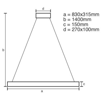 LED Dimbar kristallkrona på kabel LED/45W/230V 3000-6500K + fjärrkontroll