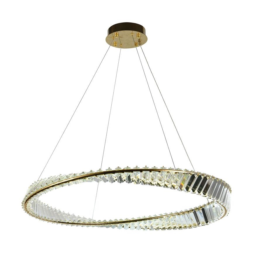 LED Dimbart kristallkrona på kabel LED/50W/230V 3000-6500K + fjärrkontroll