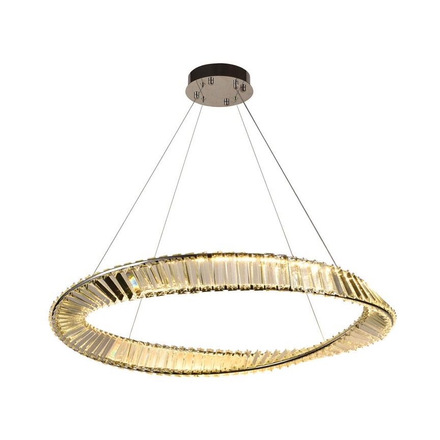 LED Dimbart kristallkrona på kabel LED/50W/230V 3000-6500K + fjärrkontroll