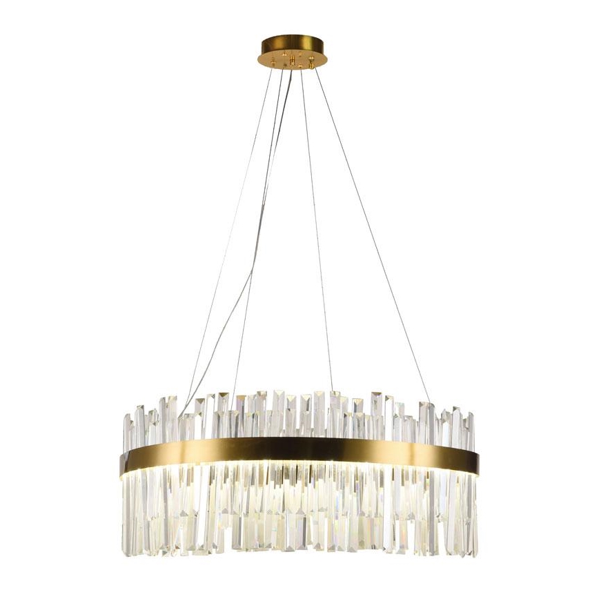 LED Dimbar kristallkrona på kabel LED/80W/230V 3000-6500K + fjärrkontroll