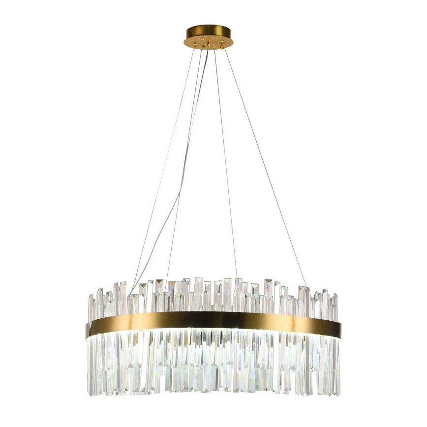 LED Dimbar kristallkrona på kabel LED/80W/230V 3000-6500K + fjärrkontroll