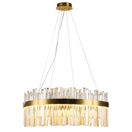 LED Dimbar kristallkrona på kabel LED/80W/230V 3000-6500K + fjärrkontroll