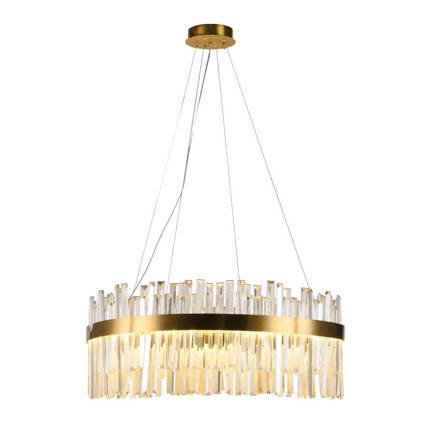 LED Dimbar kristallkrona på kabel LED/80W/230V 3000-6500K + fjärrkontroll