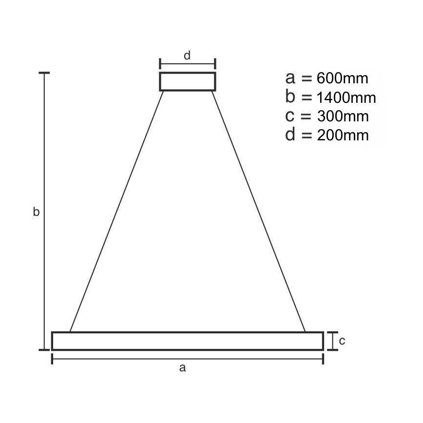 LED Dimbar kristallkrona på kabel LED/80W/230V 3000-6500K + fjärrkontroll