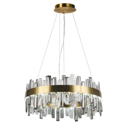 LED Dimbar kristallkrona på kabel LED/80W/230V 3000-6500K + fjärrkontroll