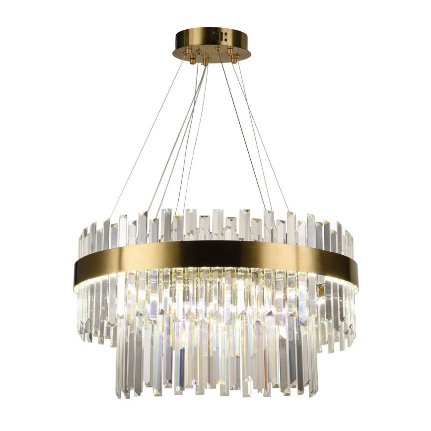 LED Dimbar kristallkrona på kabel LED/80W/230V 3000-6500K + fjärrkontroll