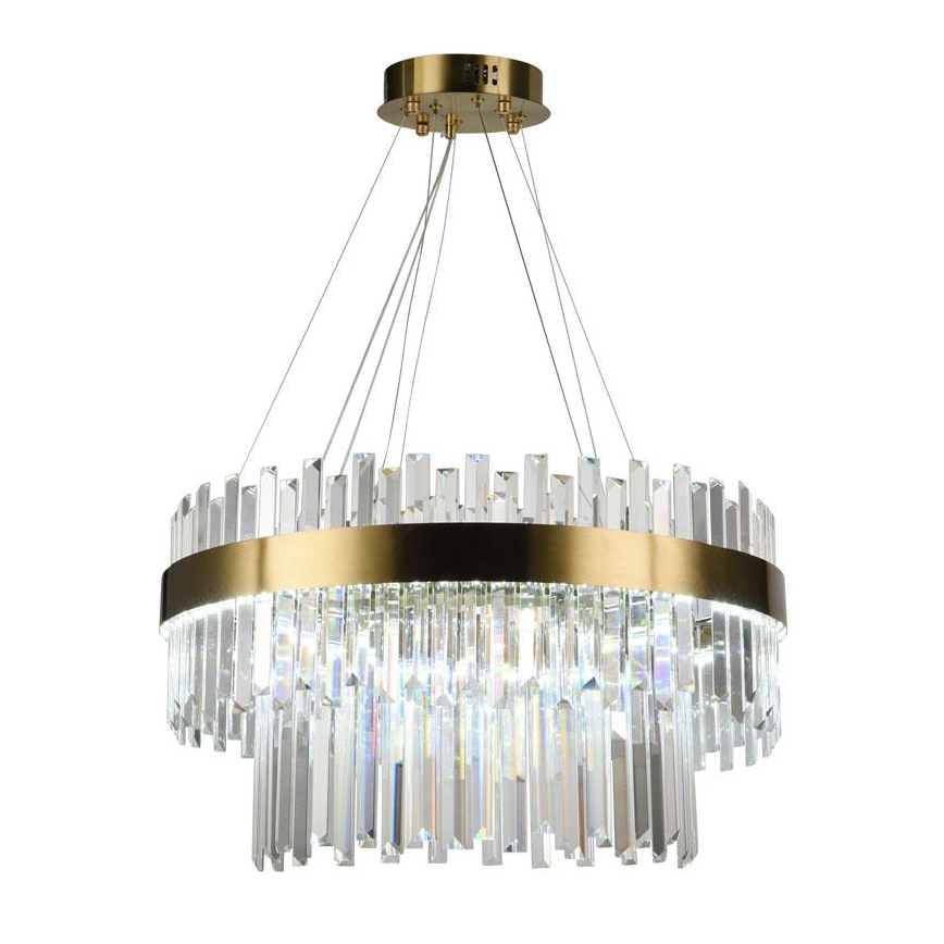 LED Dimbar kristallkrona på kabel LED/80W/230V 3000-6500K + fjärrkontroll