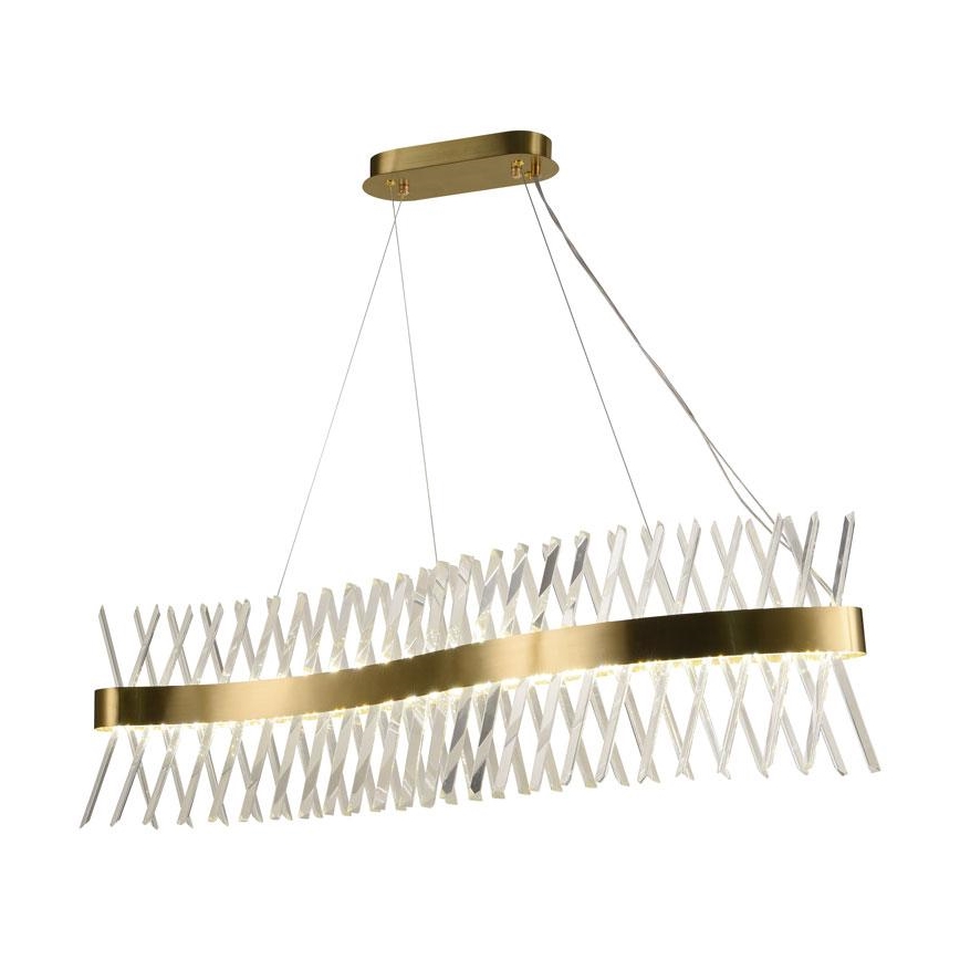 LED Dimbar kristallkrona på kabel LED/95W/230V 3000-6500K + fjärrkontroll