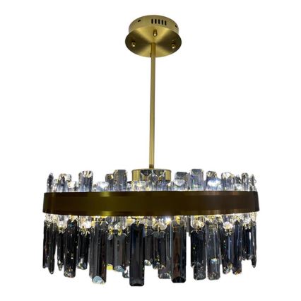 LED Dimbar kristallkrona på stång LED/80W/230V 3000-6500K + fjärrkontroll