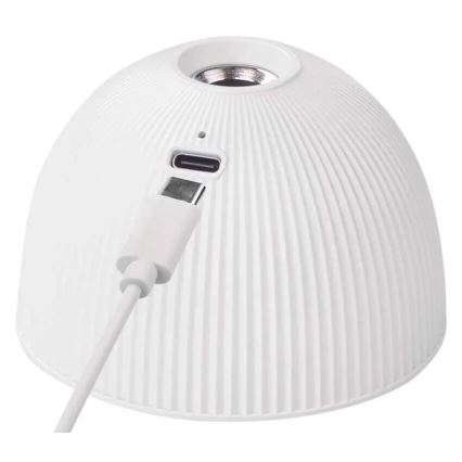 LED Dimbart uppladdningsbart skrivbordslampa magnetisk 4-i-1 LED/4,2W/3,7V 4000K 1200mAh vit