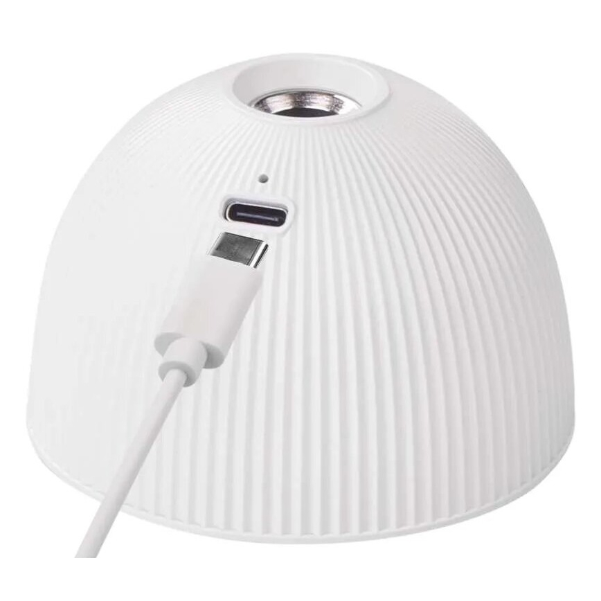 LED Dimbart uppladdningsbart skrivbordslampa magnetisk 4-i-1 LED/4,2W/3,7V 4000K 1200mAh vit