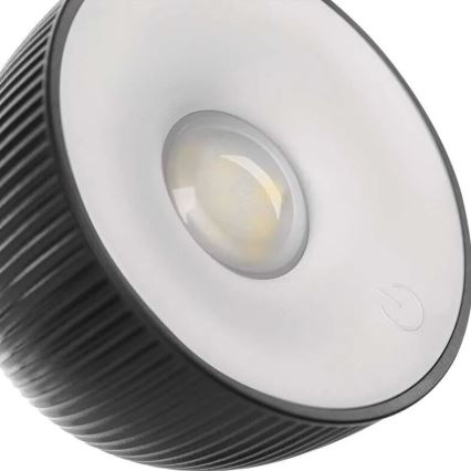 LED Dimbart uppladdningsbart skrivbordslampa magnetisk 4-i-1 LED/4,2W/3,7V 4000K 1200mAh svart