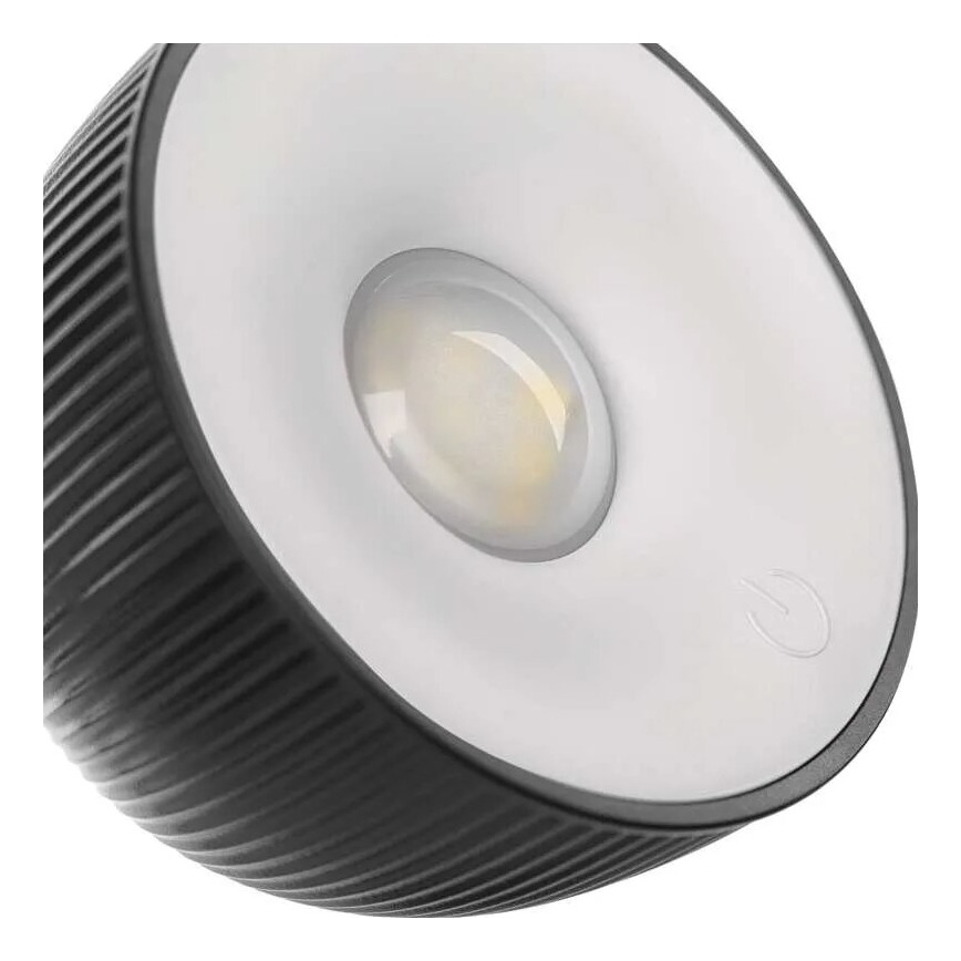 LED Dimbart uppladdningsbart skrivbordslampa magnetisk 4-i-1 LED/4,2W/3,7V 4000K 1200mAh svart