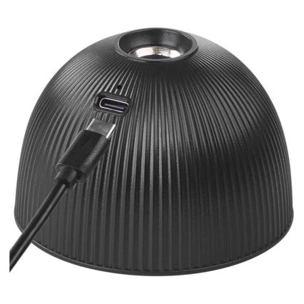 LED Dimbart uppladdningsbart skrivbordslampa magnetisk 4-i-1 LED/4,2W/3,7V 4000K 1200mAh svart