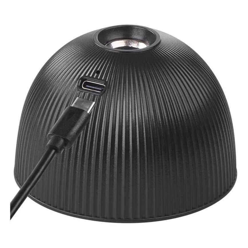 LED Dimbart uppladdningsbart skrivbordslampa magnetisk 4-i-1 LED/4,2W/3,7V 4000K 1200mAh svart