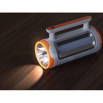 LED Dimbart uppladdningsbart ficklampa 2-i-1 med powerbankfunktion LED/5W/230V 3500 mAh