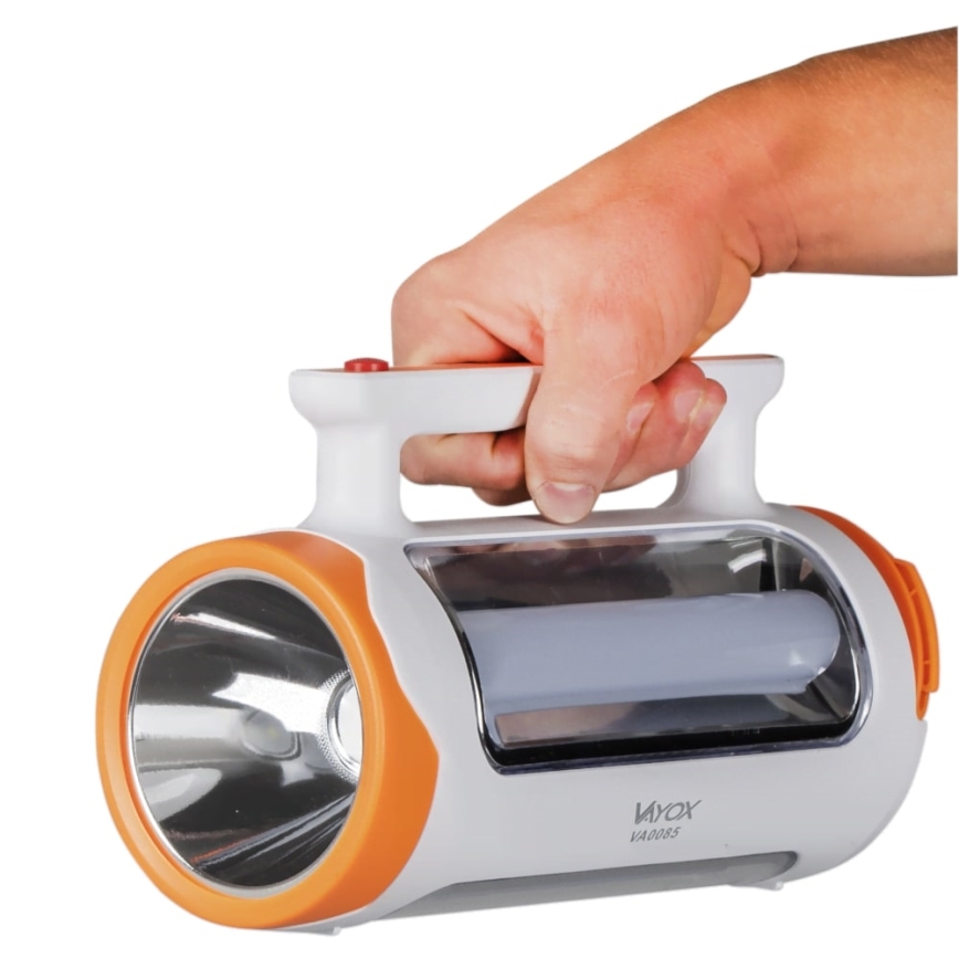 LED Dimbart uppladdningsbart ficklampa 2-i-1 med powerbankfunktion LED/5W/230V 3500 mAh