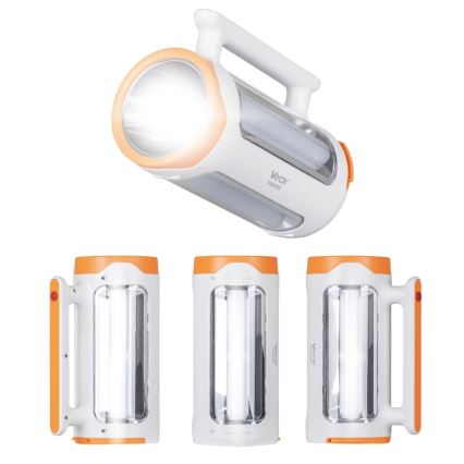 LED Dimbart uppladdningsbart ficklampa 2-i-1 med powerbankfunktion LED/5W/230V 3500 mAh