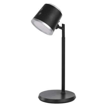LED Dimbart uppladdningsbart skrivbordslampa 4-i-1 LED/6W/3,7V 3000K/4000K/6500K 1500mAh svart