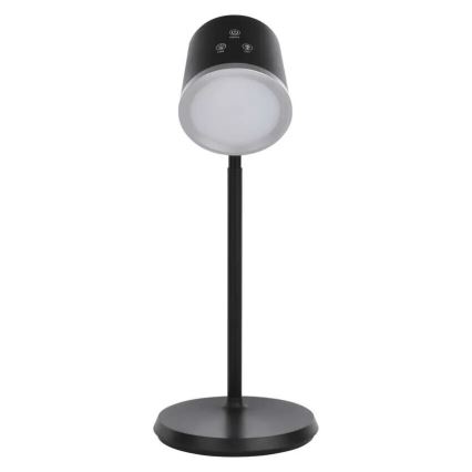 LED Dimbart uppladdningsbart skrivbordslampa 4-i-1 LED/6W/3,7V 3000K/4000K/6500K 1500mAh svart
