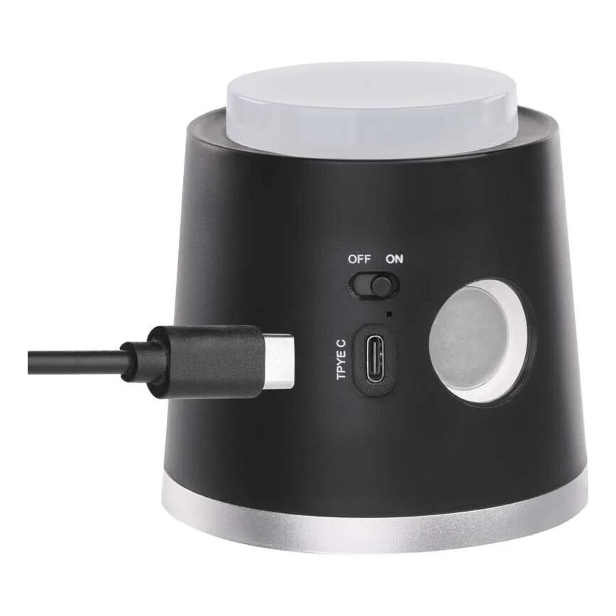 LED Dimbart uppladdningsbart skrivbordslampa 4-i-1 LED/6W/3,7V 3000K/4000K/6500K 1500mAh svart