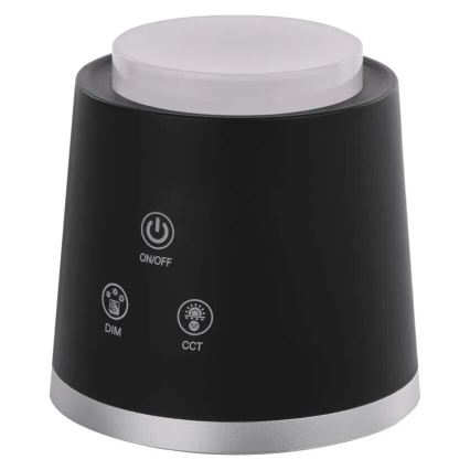 LED Dimbart uppladdningsbart skrivbordslampa 4-i-1 LED/6W/3,7V 3000K/4000K/6500K 1500mAh svart