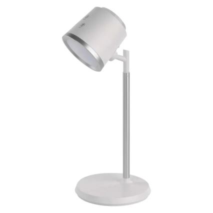 LED Dimbart uppladdningsbart skrivbordslampa 4-i-1 LED/6W/3,7V 3000K/4000K/6500K 1500mAh vit