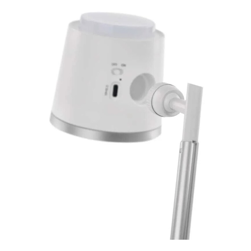 LED Dimbart uppladdningsbart skrivbordslampa 4-i-1 LED/6W/3,7V 3000K/4000K/6500K 1500mAh vit