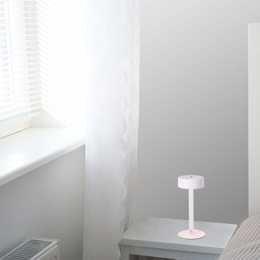 LED Dimbart uppladdningsbart touchbordslampa LED/3W/5V 3000-6000K 2400 mAh vit