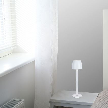 LED Dimbart uppladdningsbart touchbordslampa LED/3W/5V 3000K 1800 mAh svart