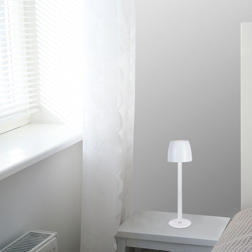 LED Dimbart uppladdningsbart touchbordslampa LED/3W/5V 3000K 1800 mAh vit